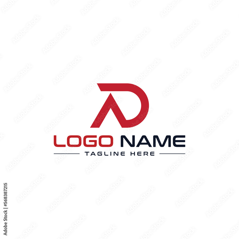 AD Letter combined logo design monogram vector illustration 25549860 Vector  Art at Vecteezy