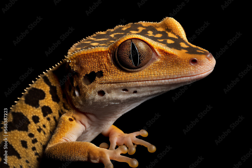 Naklejka premium Playful Gecko Adventure