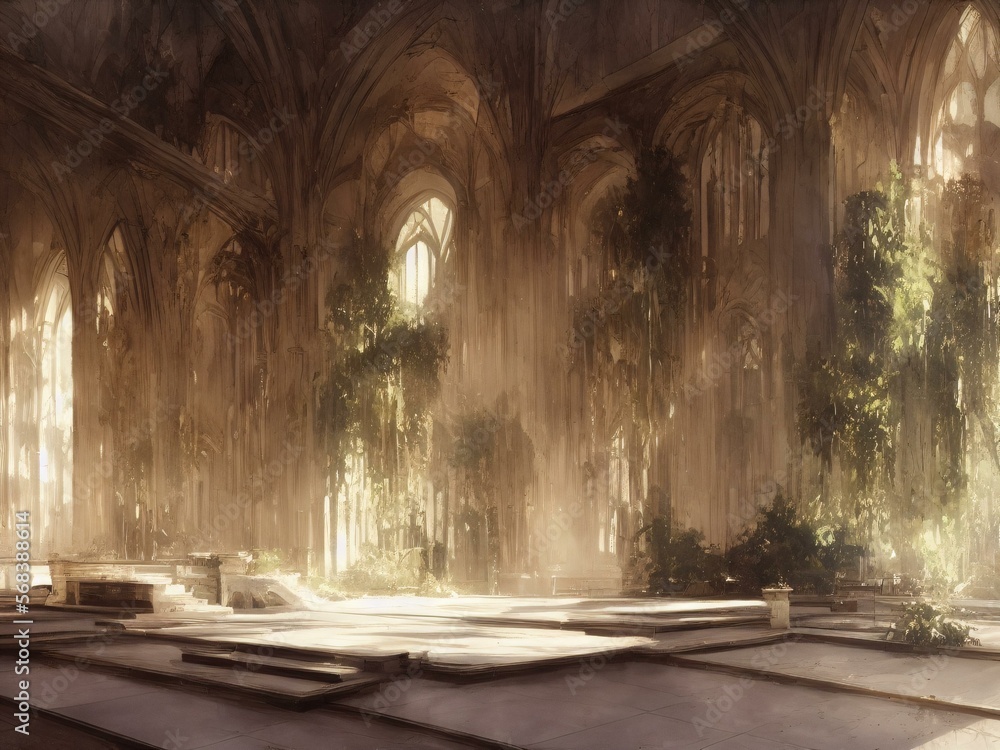 Fototapeta premium church of the holy sepulchre created with generative ai technology