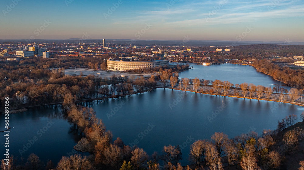 sunrise over the river