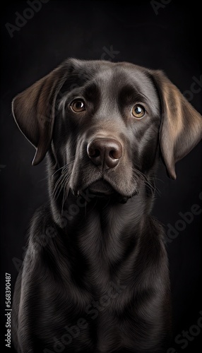 young dog, labrador, generative AI © ca-art