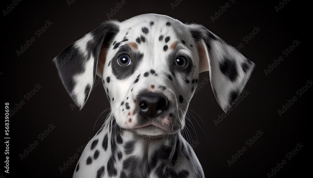 young dog, dalmation, generative AI