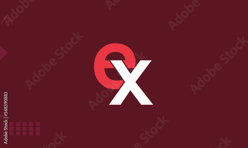 Alphabet letters Initials Monogram logo EX, XE, E and X