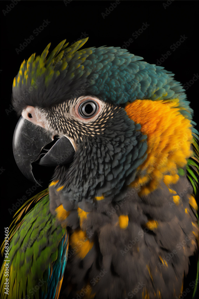 Fototapeta premium Radiant Parrot Charm