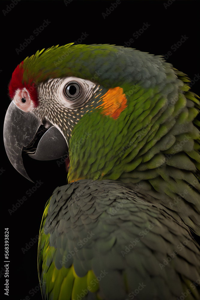 Obraz premium Radiant Parrot Charm