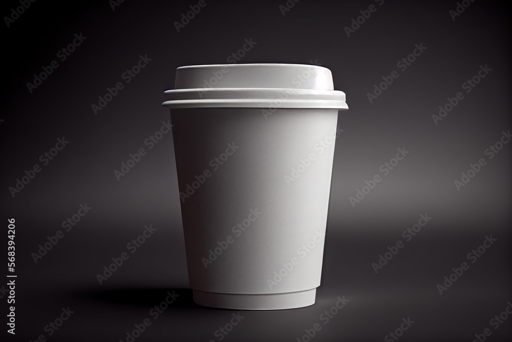A white paper coffee cup for various espresso drinks. Generative AI.
A white paper coffee cup for various espresso drinks. Generative AI.