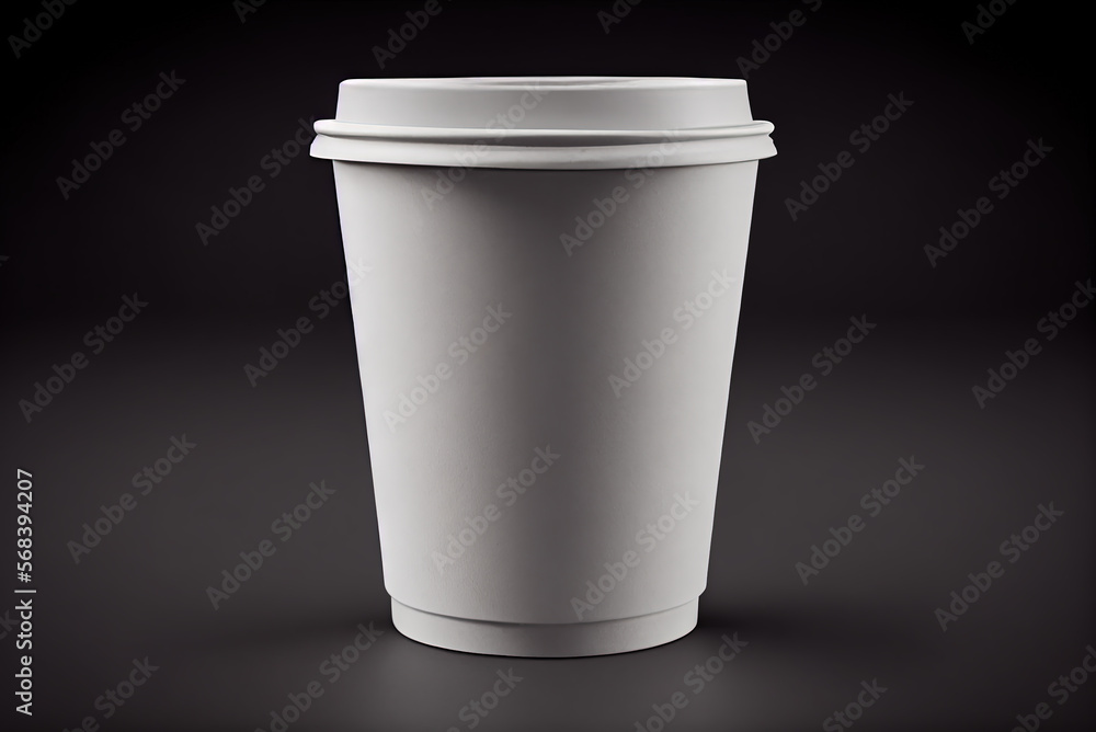 A white paper coffee cup for various espresso drinks. Generative AI.
A white paper coffee cup for various espresso drinks. Generative AI.