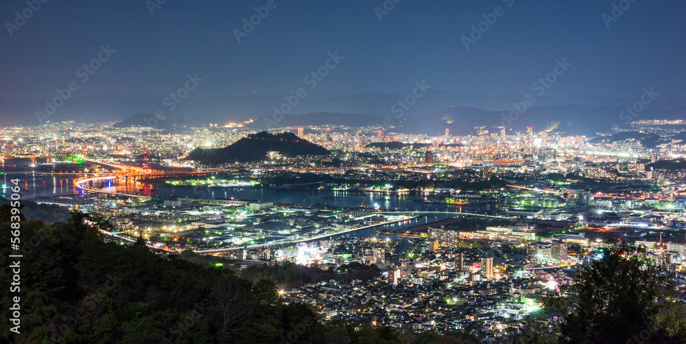 広島市串掛林道からの夜景