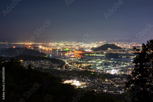 広島市串掛林道からの夜景 © KEN'S PHOTO