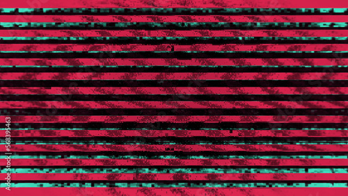 Digital Noise Screen No Signal Scratch Glitch Colored Lines Abstract Background