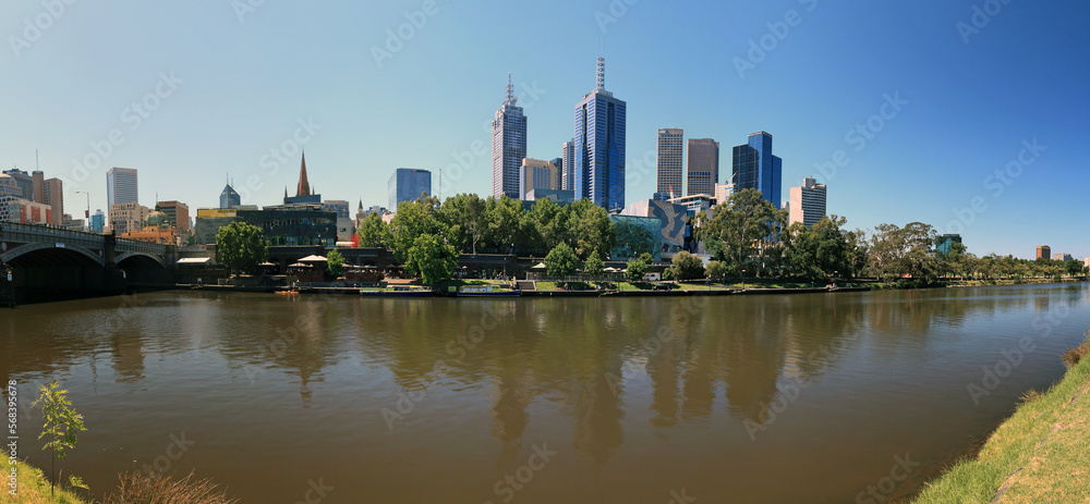 Fototapeta premium Melbourne central business district (Melbourne CBD), Australia