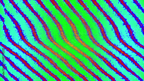 Noise Grunge Wavy RGB Lines Damaged and Distorted No Signal Abstract Background