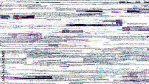 No Signal Error Noise Lines Abstract Glitch Screen Background