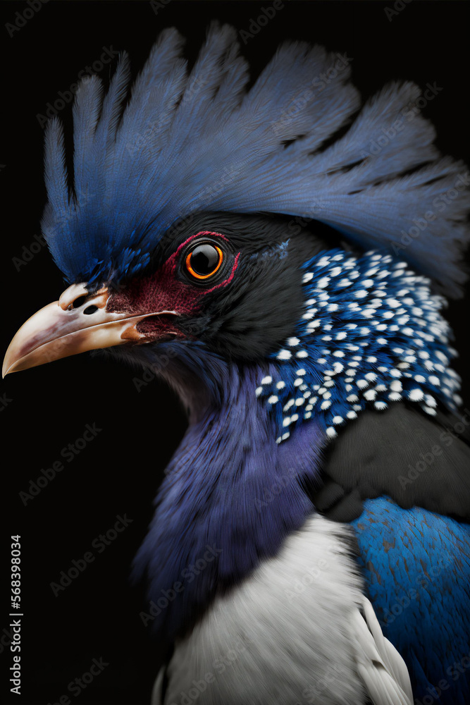 Fototapeta premium Radiant Blue Magpie Charm