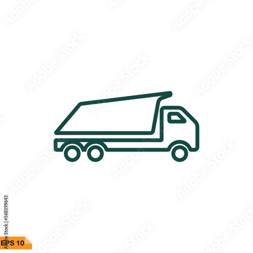 Icon vector graphic of truck 