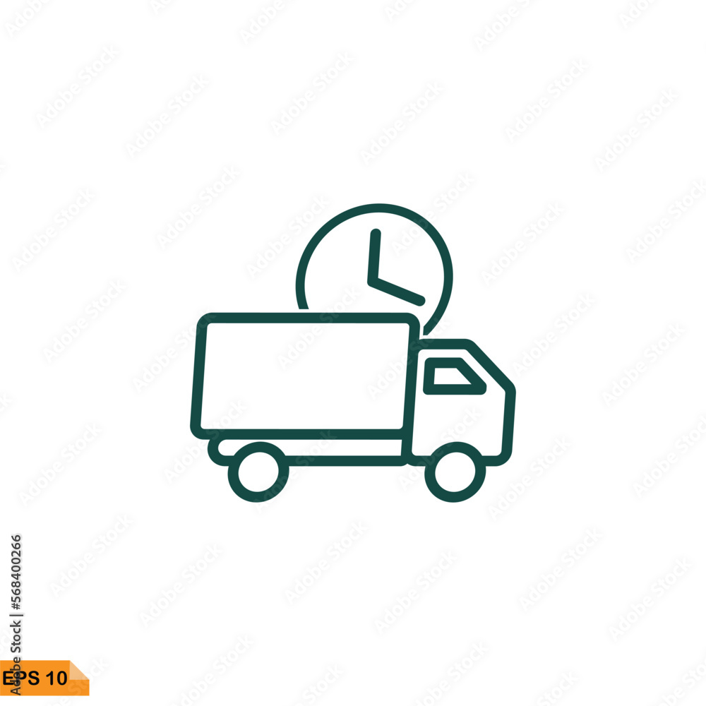 Icon vector graphic of Faster Truck Icon vector graphic of Faster Truck