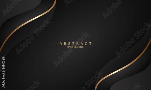 dark black luxury premium background and gold line.