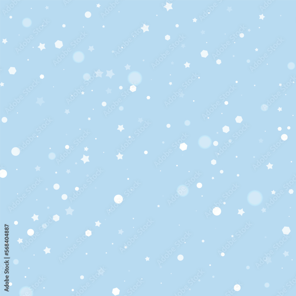 Magic falling snow christmas background. Subtle