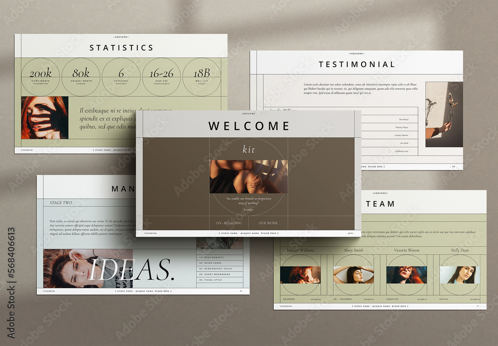 Kit Presentation Template Stock Template Adobe Stock