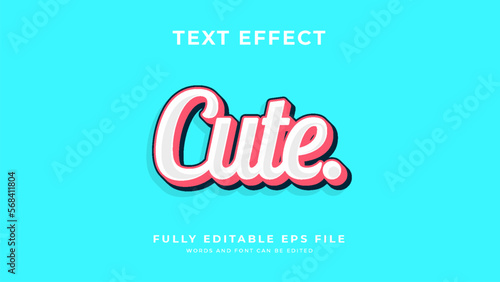 Cute text effect