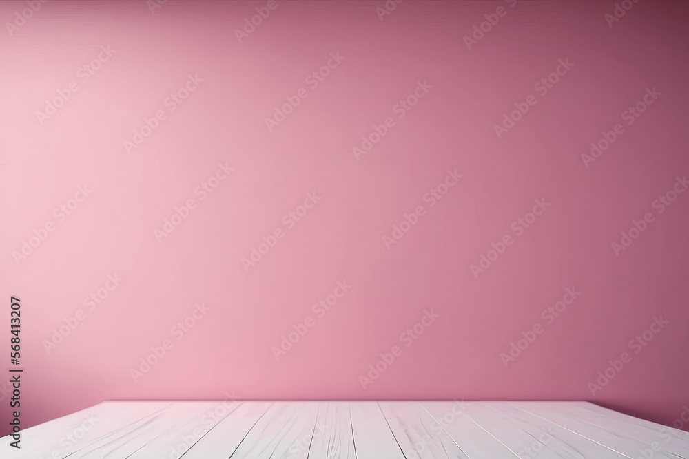 empty white table top with background of pink wall empty white table top with background of pink wall