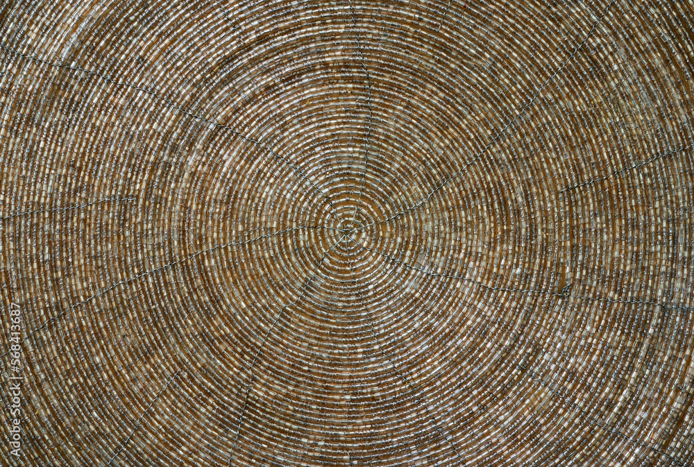 Fototapeta premium abstract of circular pattern on material for background used and design