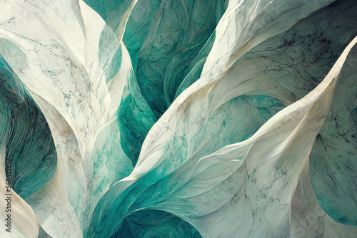 Wallpaper Mural Mint green marble texture. Luxury abstract fluid art paint background. Beautiful modern 3d wallpaper. AI Torontodigital.ca