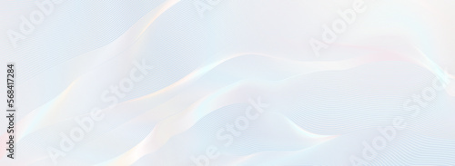Premium background design with white line pattern (texture) in luxury pastel colour. Abstract horizontal vector template for business banner, formal backdrop, prestigious voucher, luxe invite