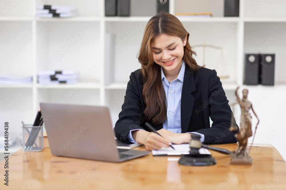 female business woman lawyers working at the law firms. Judge gavel with scales of justice. Legal law, lawyer, documents, advice and justice concept. female business woman lawyers working at the law firms. Judge gavel with scales of justice. Legal law, lawyer, documents, advice and justice concept.