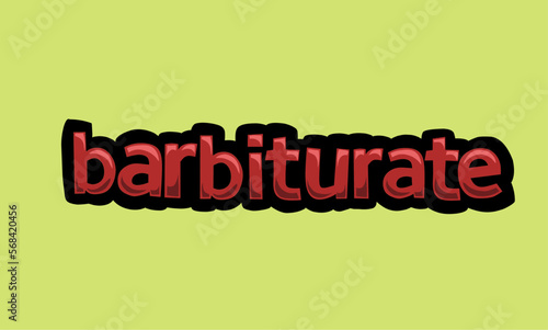 barbiturate writing vector design on a green background