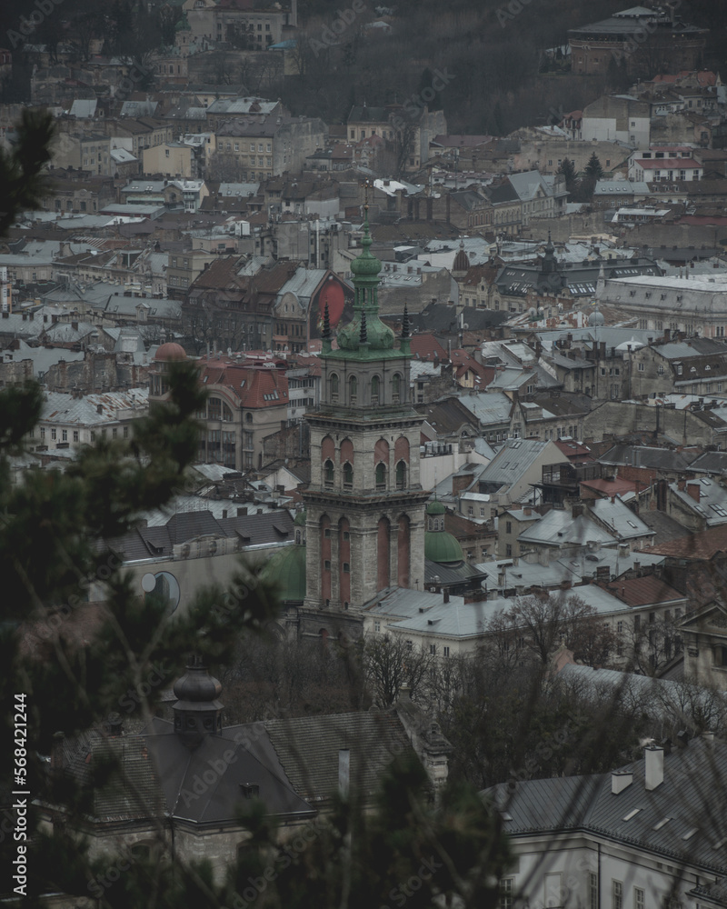 panorama of the city of Lviv. Ukraine