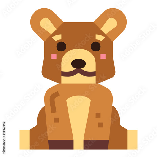 wild life flat icon style