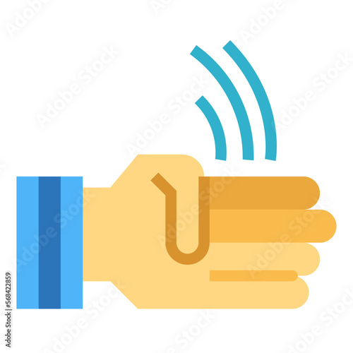 karate flat icon style