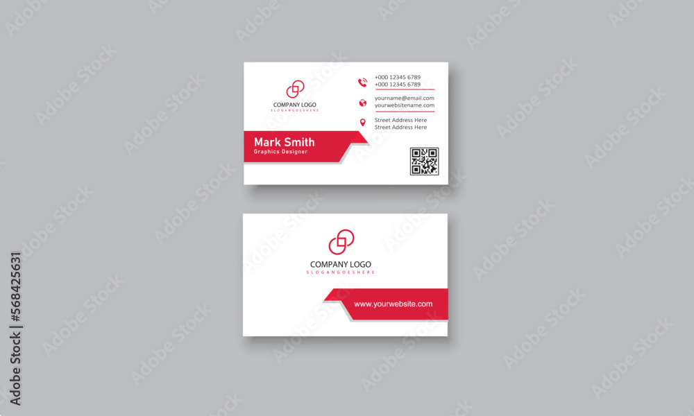modern professional business card with vector modern professional business card with vector