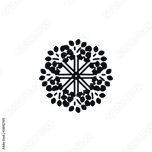 Flower icon. Simple style flower poster background symbol. Flower brand logo design element. Flower t-shirt printing. vector for sticker.