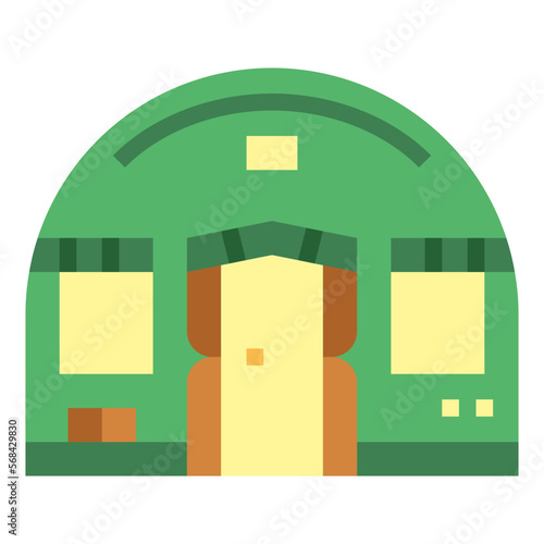 shelter flat icon style