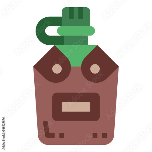 water canteen flat icon style