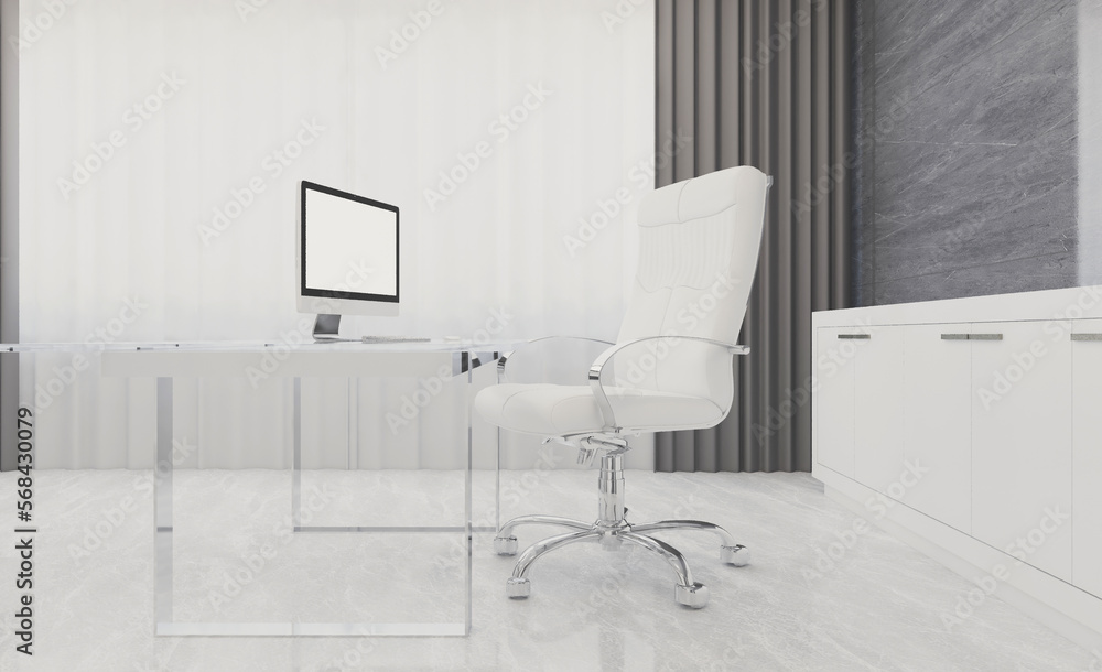 Fototapeta premium Modern meeting room. 3D rendering.