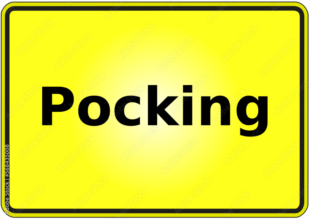 Stadteingangsschild Deutschland Stadt Pocking Stadteingangsschild Deutschland Stadt Pocking