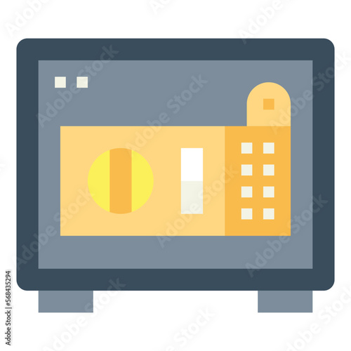 safe box flat icon style