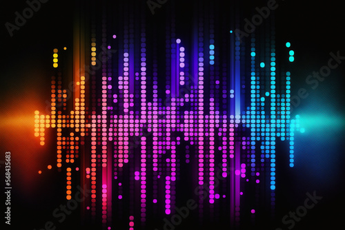 Wallpaper Mural abstact Background neon light Vibrant Genarative AI Torontodigital.ca