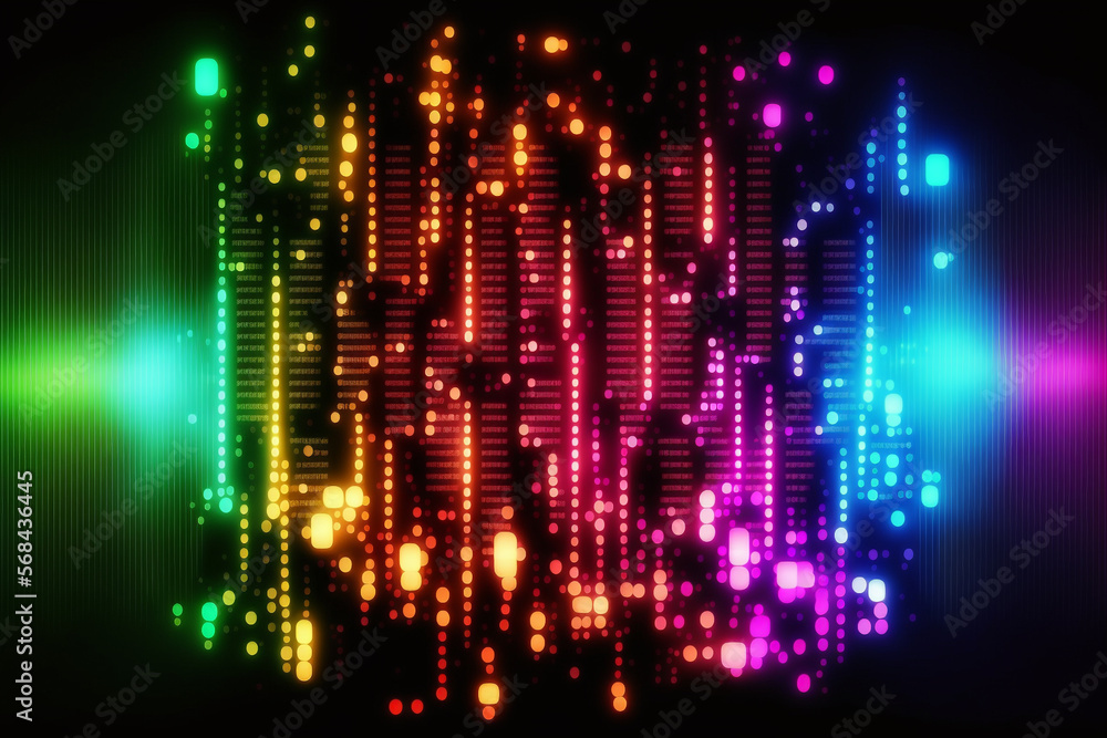 abstact Background neon light Vibrant Genarative AI abstact Background neon light Vibrant Genarative AI