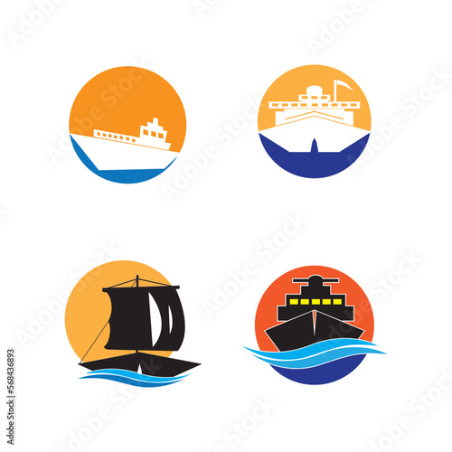 Ship, ship, cargo, logistics, transport and delivery icon