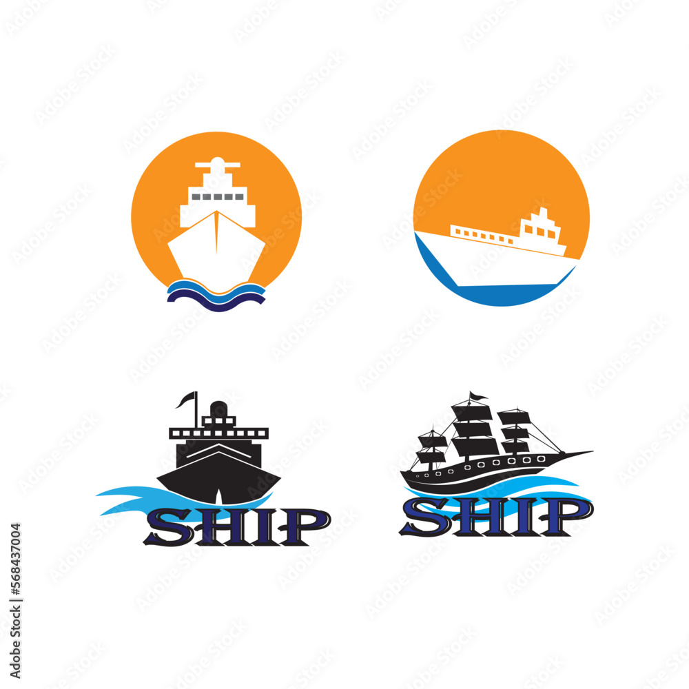 Ship, ship, cargo, logistics, transport and delivery icon
