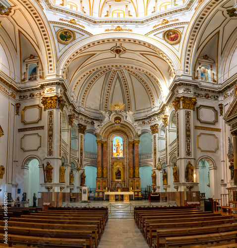 interior view of the Our Lady of Solace church in Altea