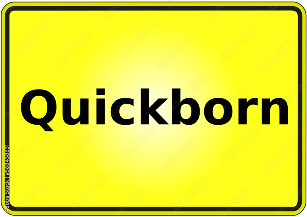 Stadteingangsschild Deutschland Stadt Quickborn Stadteingangsschild Deutschland Stadt Quickborn