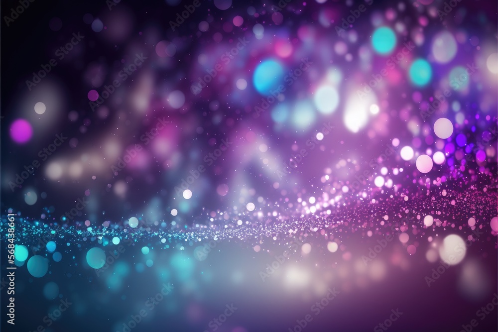 abstract glitter silver, purple and blue lights generative de-focused background abstract glitter silver, purple and blue lights generative de-focused background