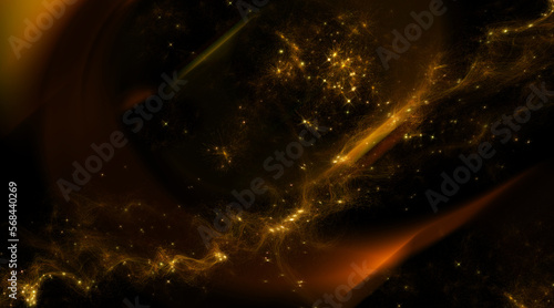 background with stars and nebula clouds