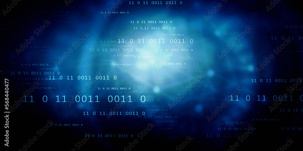 2d illustration abstract digital binary data on computer screen
2d illustration abstract digital binary data on computer screen
