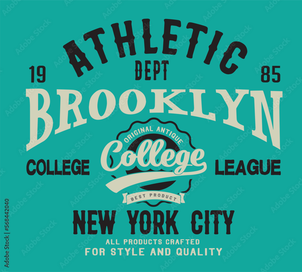 Fototapeta premium varsity typography vector illustration